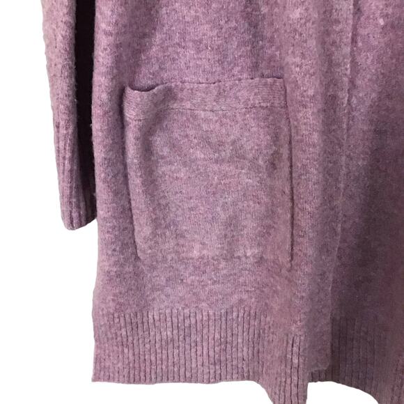 J. Crew Open Front Cardigan Sweater Super Soft Yarn Orchid Lavender Lilac sz S - Picture 7 of 8